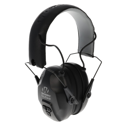 Walker's Cloak Dual-Mic Black Electronic Earmuff
