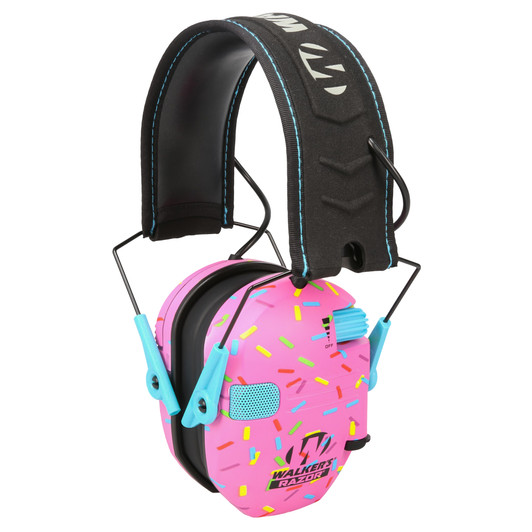 Walker's Razor Slim Pink Sprinkle Electronic Earmuff