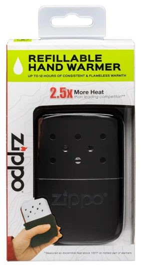 Zippo 12-Hour Black Refillable Hand Warmer