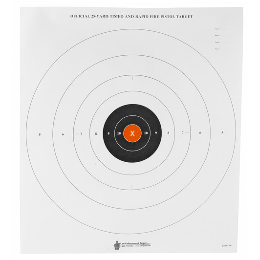 Action Target B-8 Orange X-Ring 25-Yard 100-Pack Targets