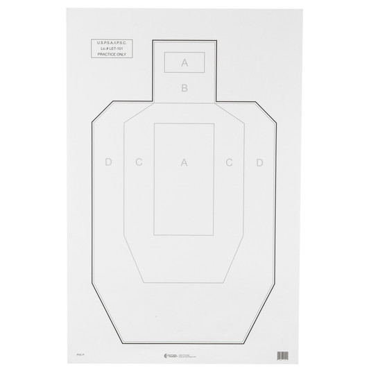 Action Target USPSA/IPSC Practice 100-Pack Targets