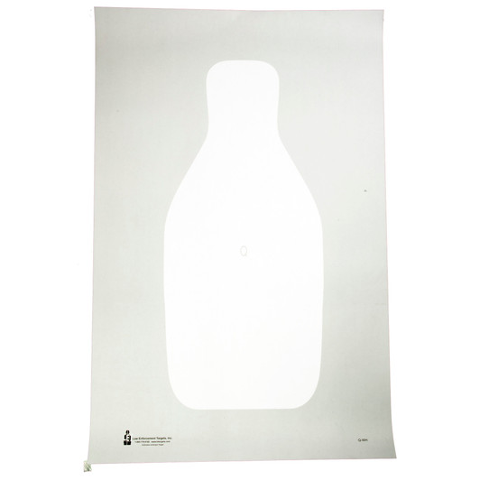 Action Target FBI/DEA Q Bright White 100-Pack Targets