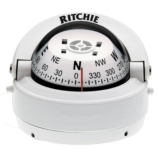 Ritchie S-53W Explorer White Surface Mount Compass