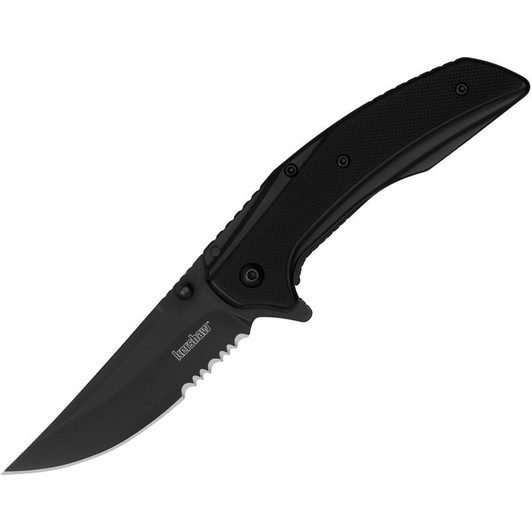 Kershaw Outright 3 in Serrated Black PVD Assisted Knife