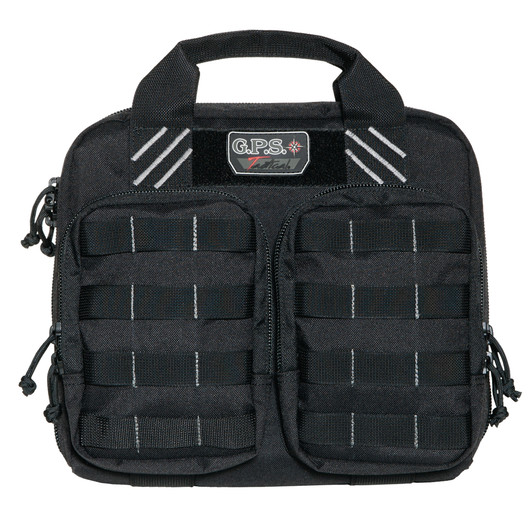 GPS Tactical Double Pistol Black Range Bag