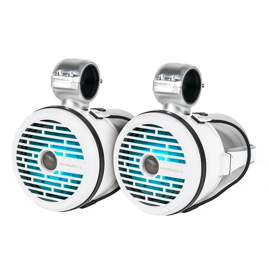 Roswell 8in White Tower Speaker 100W RMS