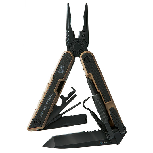 Real Avid AR15 Multi-Tool with Tan Sheath