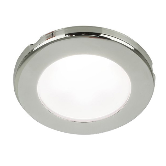 Hella EuroLED 75 12V White Stainless Screw-Mount Downlight