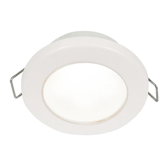 Hella EuroLED 75 12V White Plastic Spring-Mount Downlight