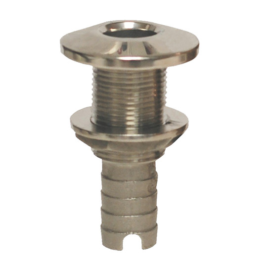 GROCO 1.5-Inch Stainless Hose Barb Thru-Hull Fitting
