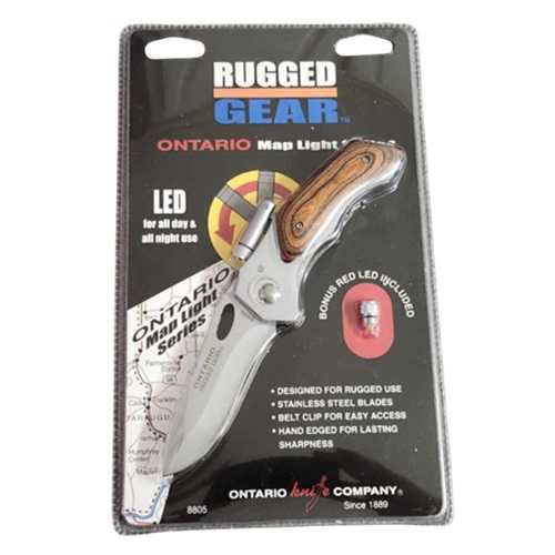 Ontario Map Light Series Folding Knife