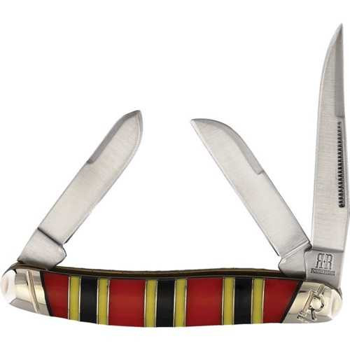 Rough Rider 2279 Stockman Knife with Coral Snake Handle