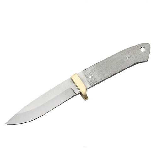 Drop Point Knife Blade Blank 4" Stainless Full Tang