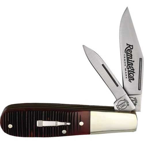 Remington 2022 Bullet Barlow Brown Bone Folding Knife
