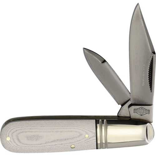 Rough Rider Tuxedo Barlow White Micarta Folding Knife