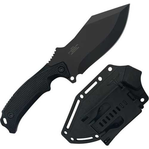 Takumitak Neuter Fixed Blade Knife Black FRN Handle