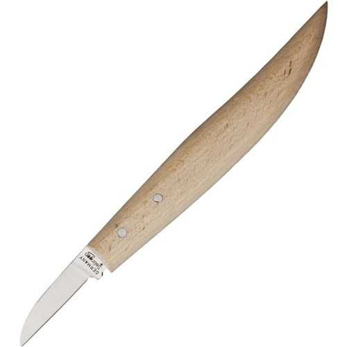 OTTER Messer Scraping and Carving Knife Wood Handle