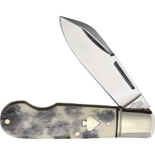 Rough Rider Easy Open Folder Black Appaloosa Bone Knife