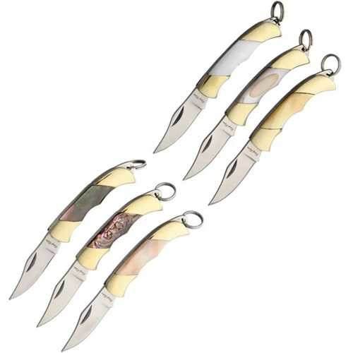 Rough Rider Miniature Knife Set Abalone Pearl Handles