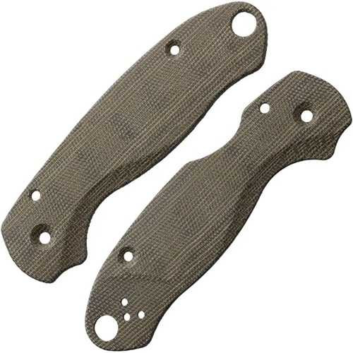 Flytanium Lotus Para 3 Green Micarta Scales for Spyderco