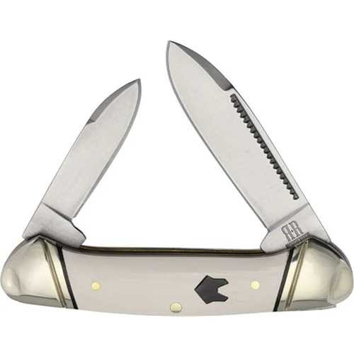 Rough Rider Mini Canoe White Micarta Folding Knife