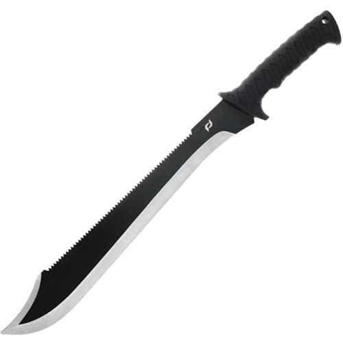 Schrade Decimate Sawback Machete Black Handle