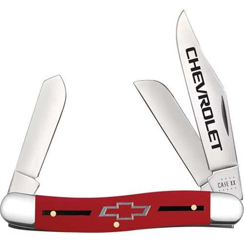 Case XX Chevrolet Stockman 4347 SS Red Handle Pocket Knife