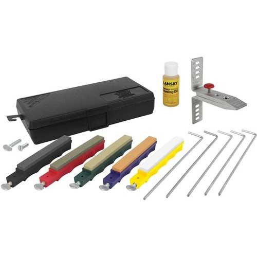 Lansky Deluxe Knife Sharpening System 5 Stone Kit