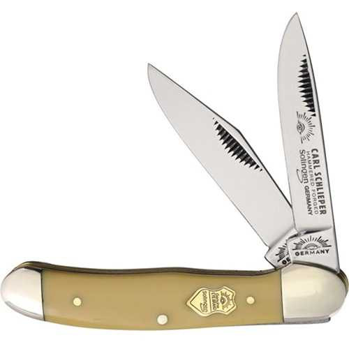 German Eye Copperhead Yellow Carbon Steel Knife