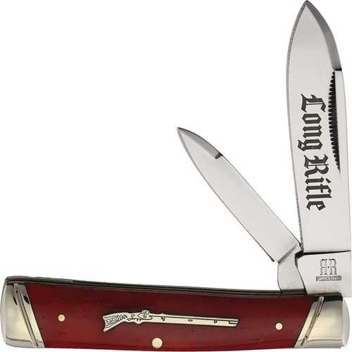 Rough Rider Long Rifle Gunstock Red Pocket Knife