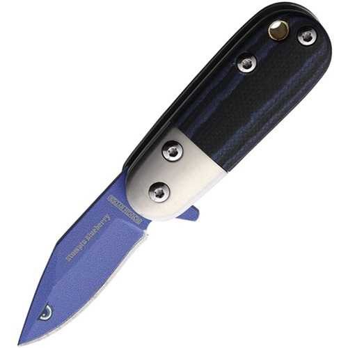 Rough Rider Stompin Berry Blueberry Artwork Assisted Knife