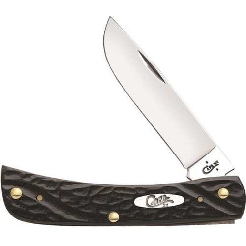 Case Sod Buster Jr Black Synthetic 6137 SS Folding Knife