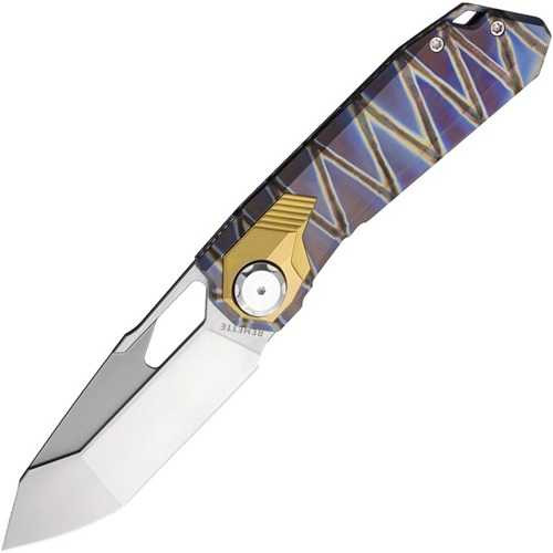 REMETTE Peregrine Falcon M390 Titanium Button Lock Knife