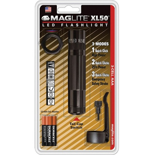Maglite XL50 Tactical Black LED Flashlight