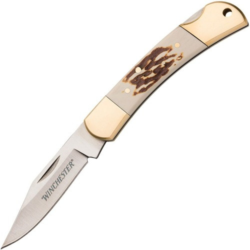 Winchester Small Stag Lockback Pocket Knife