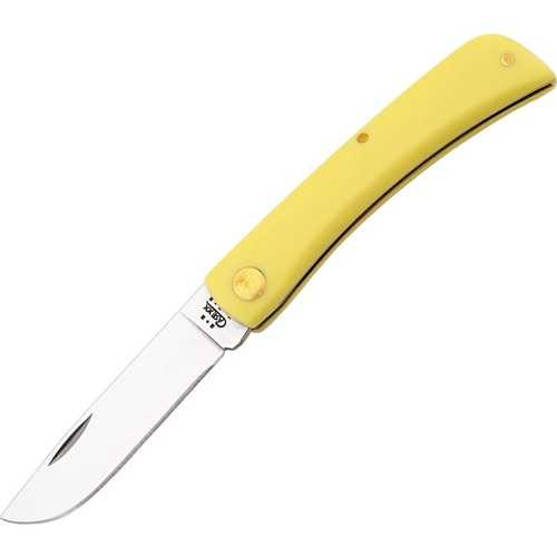 Case Sod Buster Jr Yellow Synthetic Handle Knife