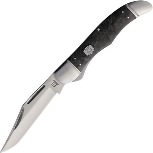 Rough Rider Midnight Ice Folding Hunter Carbon Fiber Knife