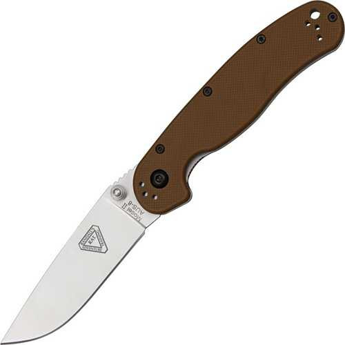 Ontario RAT II Coyote Brown Nylon Linerlock Folding Knife