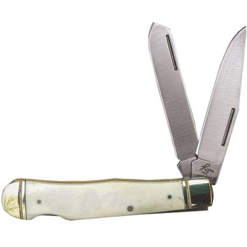 Roper White Bone Double Action Trapper Folding Knife