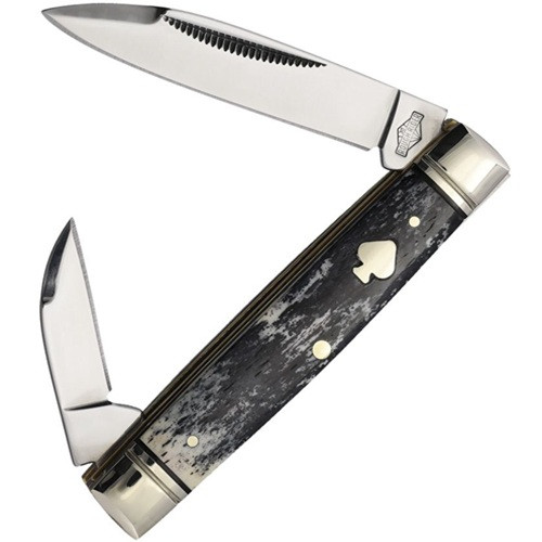 Rough Rider Appaloosa Bone Capital Intern Folding Knife