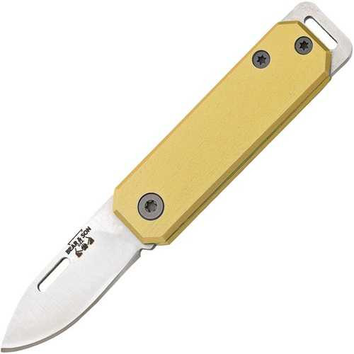 Bear & Son Small Yellow Slip Joint Folding Knife