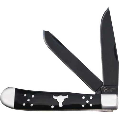 Cattlemans Cutlery Black Angus Trapper Folding Knife
