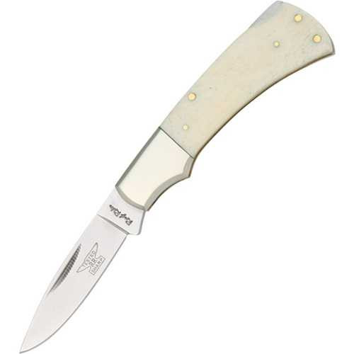 Rough Rider Lockback Folding Knife with White Bone Handle