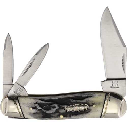 Rough Rider Whittler Folding Knife with Black Stag