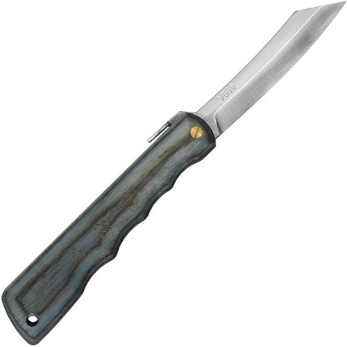 Higonokami Woody VG10 Folder with Blue Gray Wood Handle