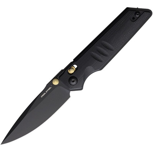 Real Steel Sacra Slide Lock Blackout Folding Knife