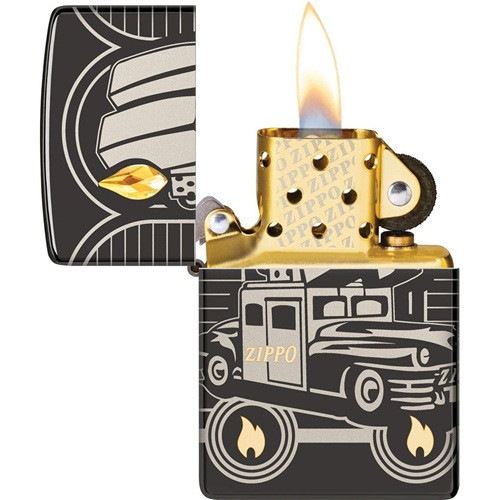 Zippo Car 75th Anniversary 2023 Collectible Black Ice Lighter