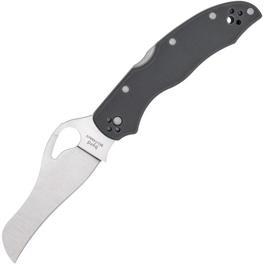 Byrd Gooney Lockback Black G10 Spyderco 9Cr14MoV Knife