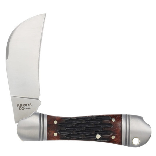 Rough Rider Reserve Hawkbill D2 Red Jigged Bone Knife