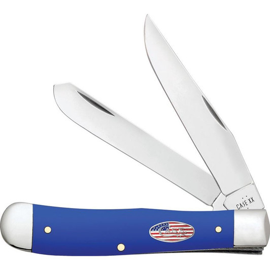 Case Royal Blue Synthetic Trapper Pocket Knife